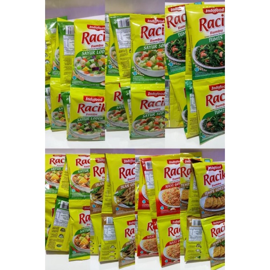 

Bumbu Racik instan Indofood 1 renceng 10 sachet