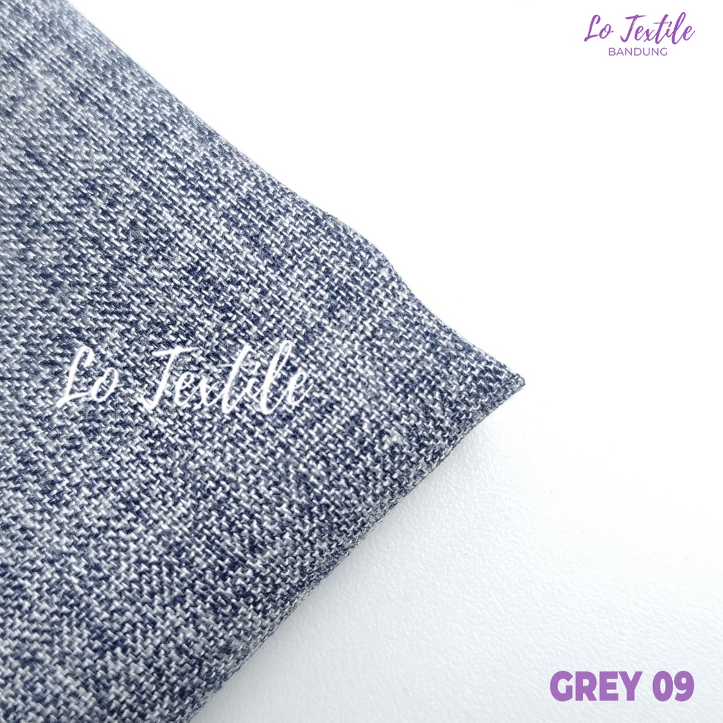 Kain Katun Madinah Fodu 0.5 Meter (Seri 1) - Bahan Cotton Madina Medina-Grey - 09