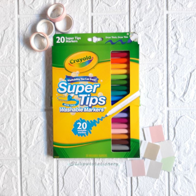 

Crayola Supertips Satuan 20 Warna