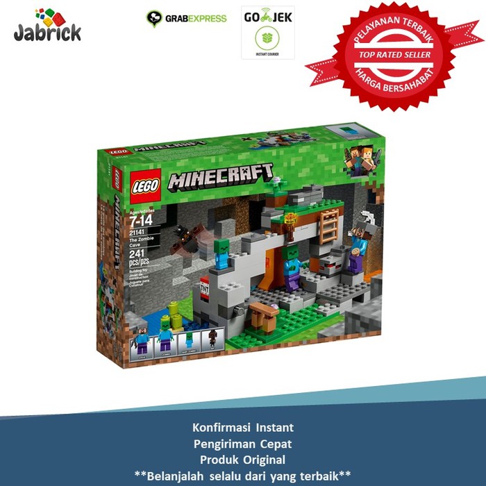 lego minecraft zombie cave