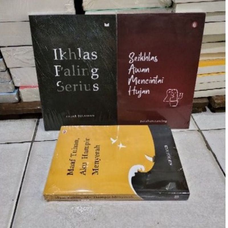 1 PAKET  3 BUKU BEST SELLER MOTIVASI  KERTAS BOOKPAPER