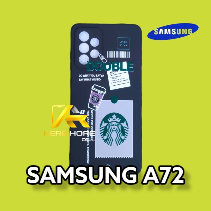 CASE SAMSUNG A72 SQUARE EDGE SOFTCASE STARBUCKS SAMSUNG A72