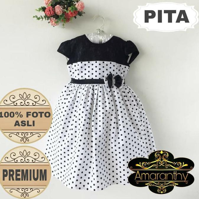 Dress Pesta Putih Brokat. Gaun Pesta Brokat. Dress Premium Anak