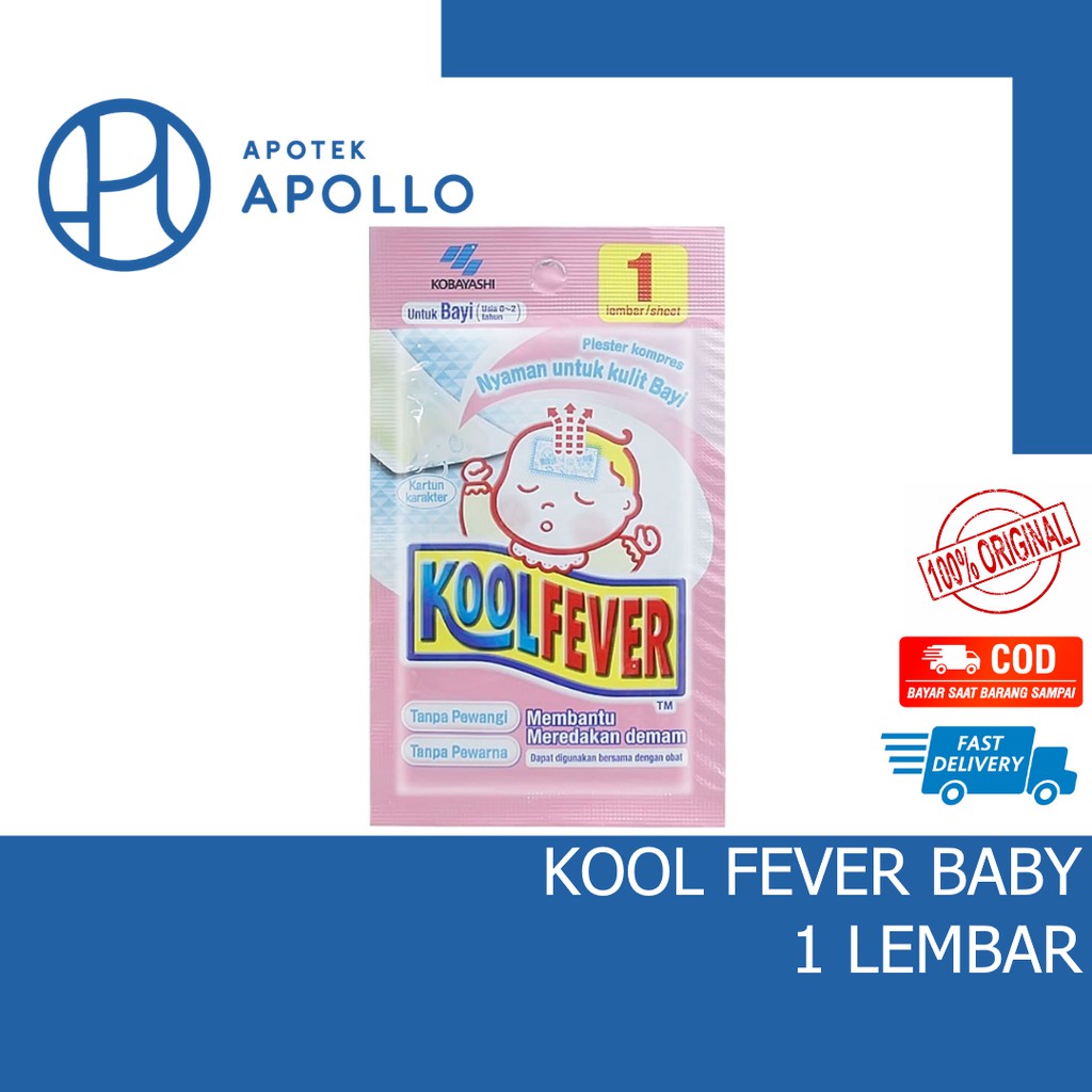 KOOLFEVER PLESTER KOMPRES BAYI 1 LEMBAR KOOL FEVER