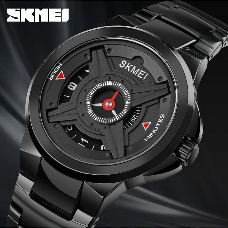 Jam Tangan Pria SKMEII 1699 Men Analog Stainless Stell