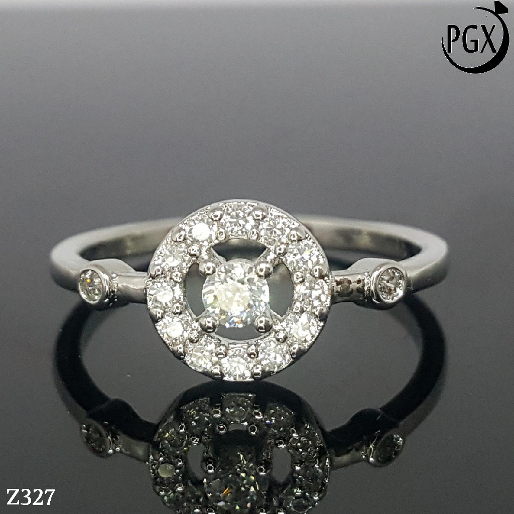 PGX Cincin Xuping Wanita Perhiasan Lapis Emas Aksesoris Fashion Premium - Z327