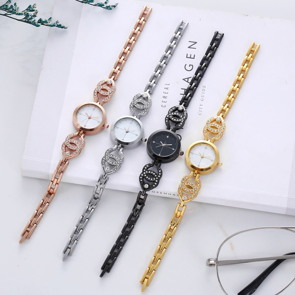 COD Jam Tangan Wanita Magnet Tali Rantai Magnet  Murah Grosir Arloji Import Premium Jam Tangan Murah W201