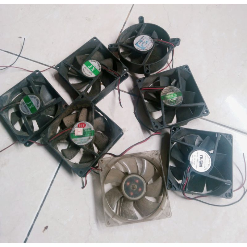 kipas fan PSU Breck campuran ukuran 8cm tebel 2'5cm