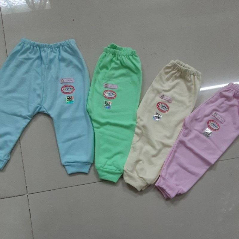 Celana Panjang Warna Polos Luvita Isi 4pcs