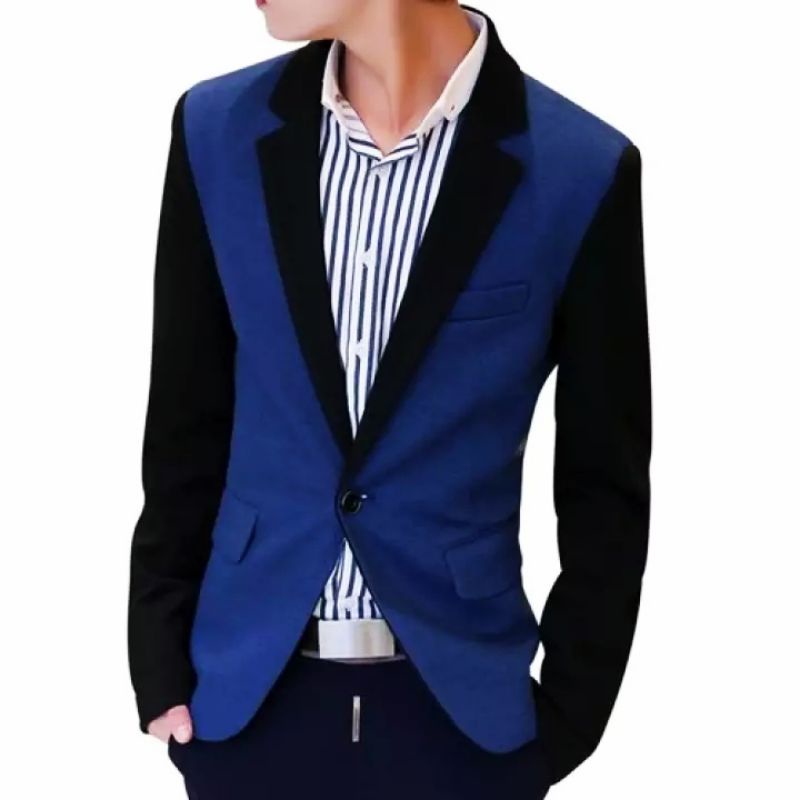 BLAZER PRIA CASUAL | BLAZER KEKINIAN | BLAZER KOREA | BLAZER HITAM PRIA | BLAZER PRIA CASUAL SANTAI 