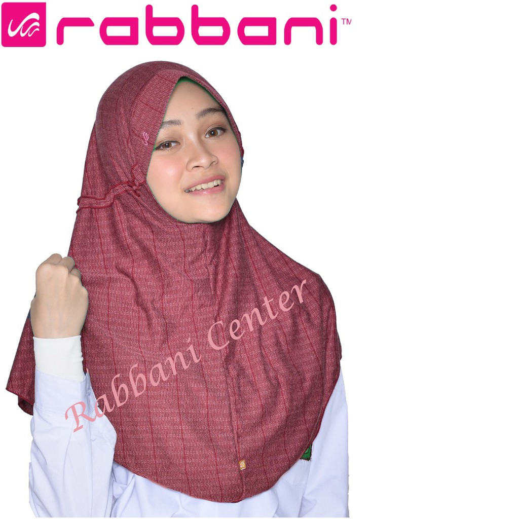 Hijab Sekolah Rabbani Clx Marun Size S Ori Promo Grosir Kerudung