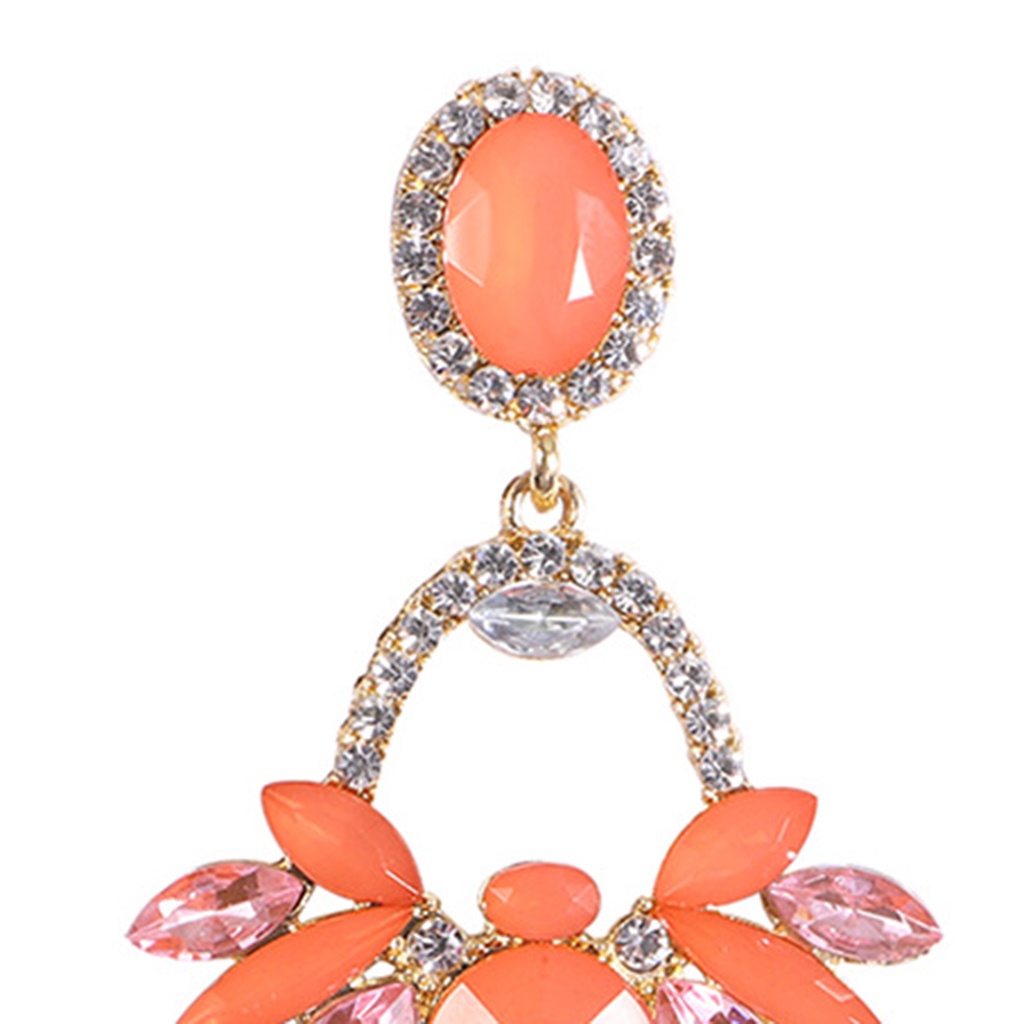 Hu Hu Hu Hu Hu Alat Bantu Pasang Kacamata♡ 1 Pasang Anting Tusuk Gantung Wanita Bentuk Tetesan Air Hias Glitter Anti Alergi Untuk Banquet