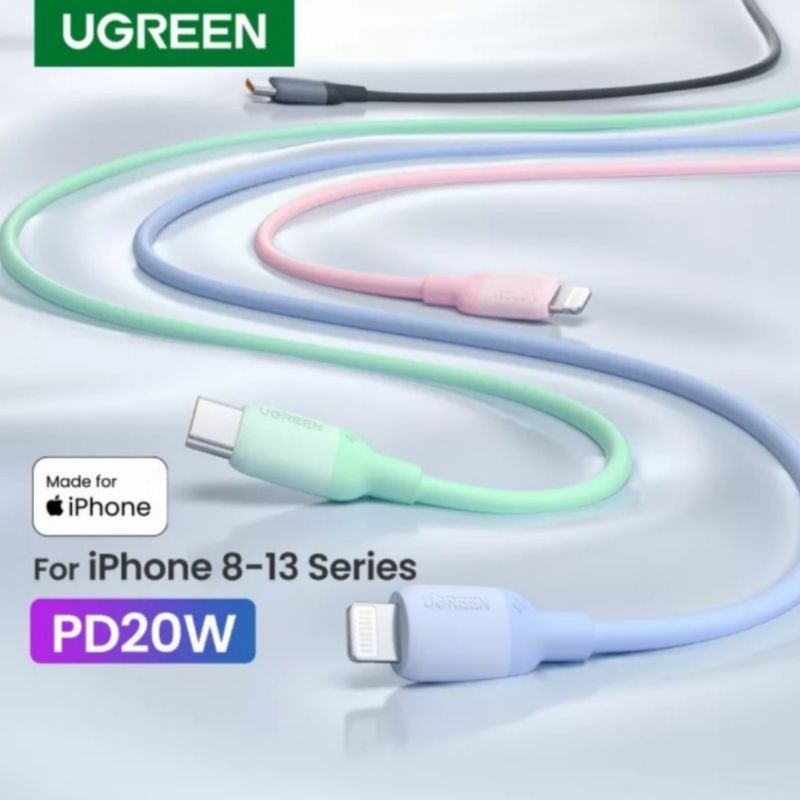 UGREEN Kabel Type C to Lightning MFI Silicone for i p h o n e