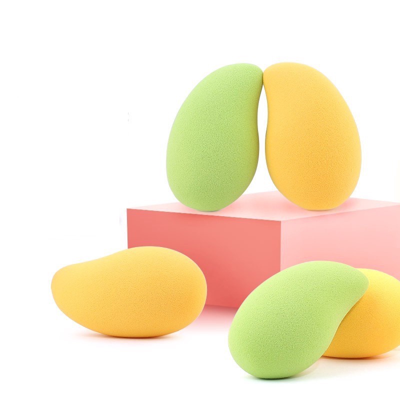 Shape Spon Mangga | Spon Buah | Spons Sponge Beauty Blender Puff Foundation Spon Mango -1 Pcs F508