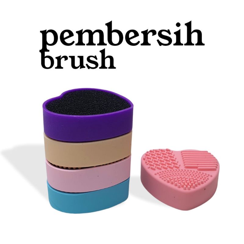 Alat Pembersih Kuas Brush Make Up Silikon / Pembersih Brus Plus