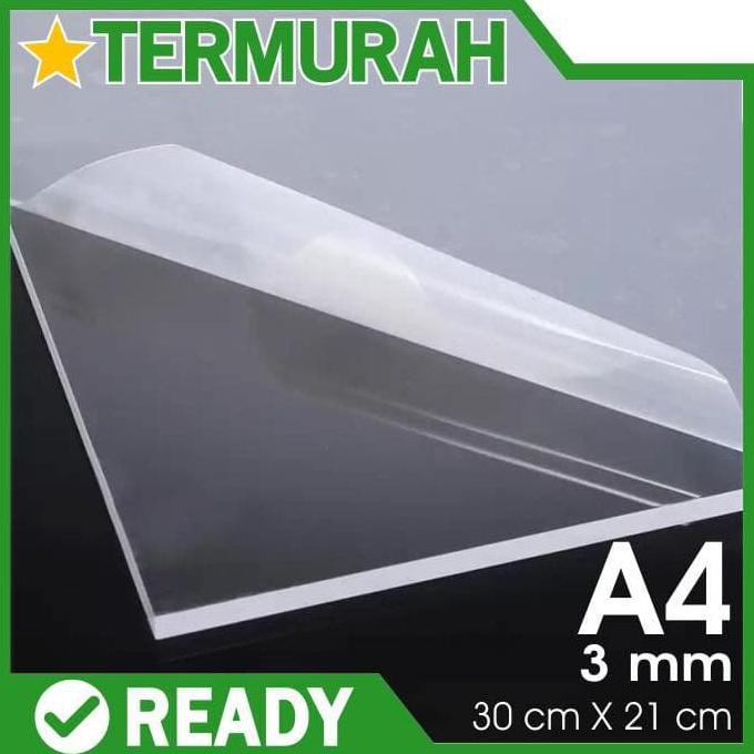 

Acrylic Akrilik Lembaran Potongan Clear Bening 3Mm Ukuran 30X21 Cm A4 Alfredo87 Diminati Banget