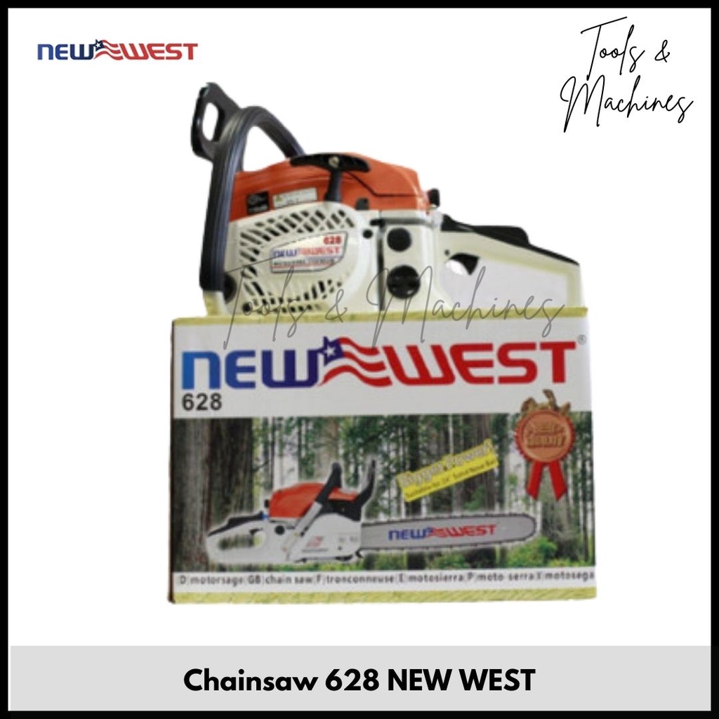 Mesin Chainsaw Senso Gergaji 628 NEW WEST Original