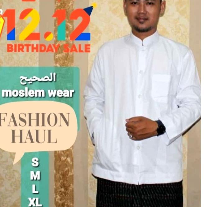 Stok terbatas.. GROSIR Baju Koko As Shahih Polos Lengan Panjang Saku Samping Bahan Mengkilap Kokoh H