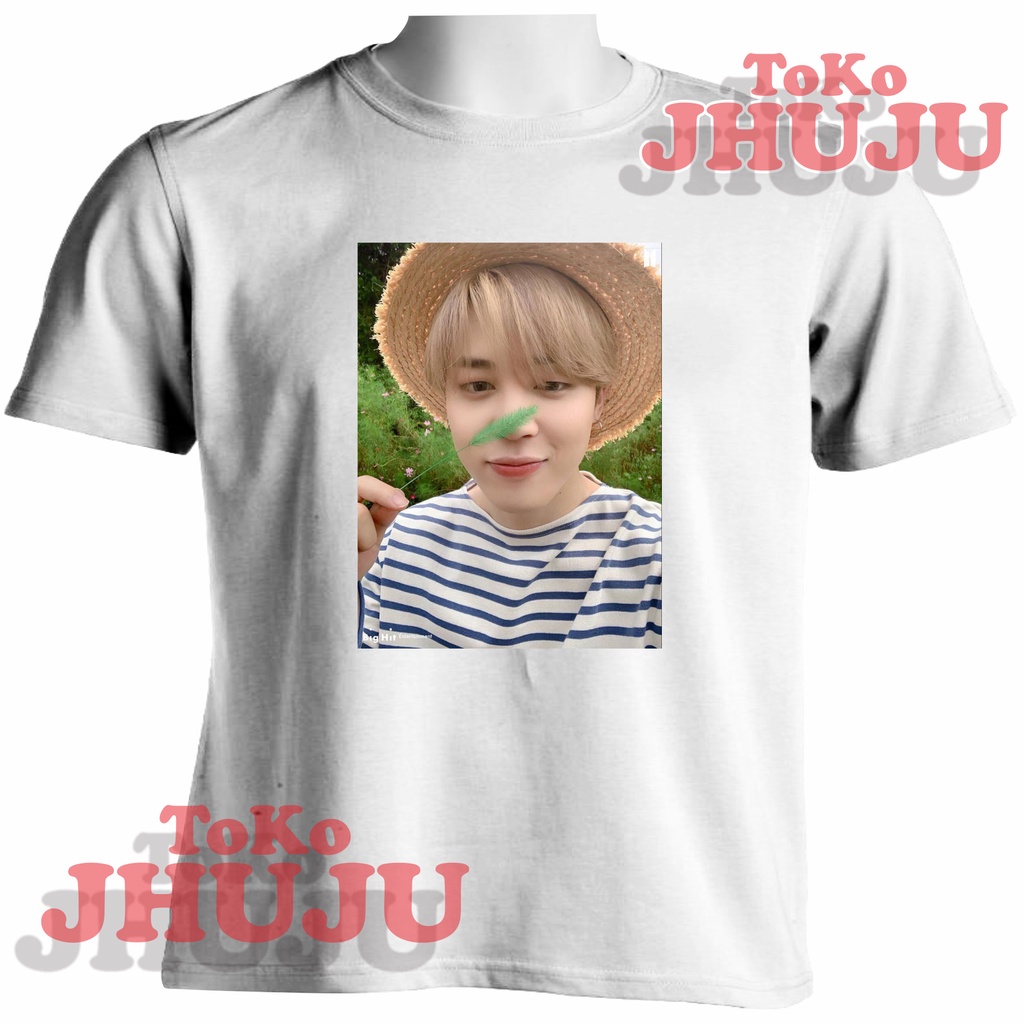 Baju Kaos BTS Jimin Photo bertopi bulat