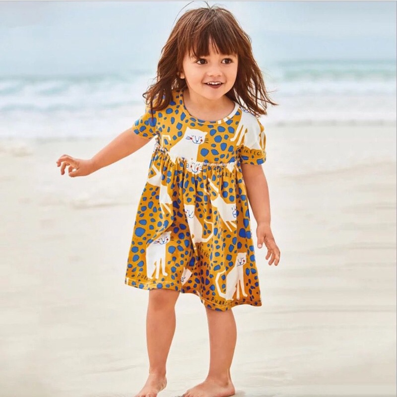 Atasan baju anak import dress anak Pakaian anak-anak trendi bayi lengan pendek Baju balita perempuan