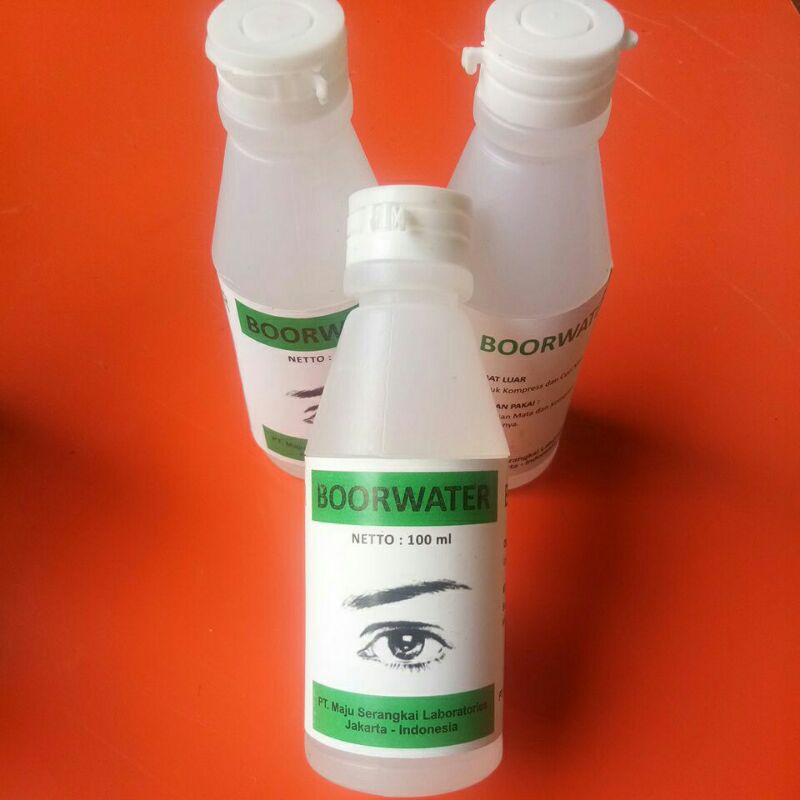 Boorwater 100ml, pembersih mata steril, Boor Water,  cuci mata