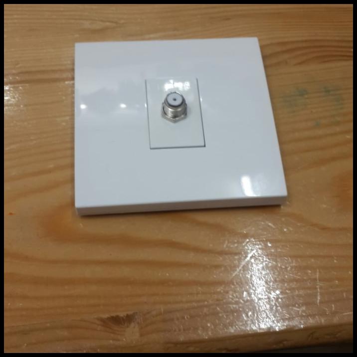 Stop Kontak Tv Kabel F Conector Soket Outlet Panel Matv