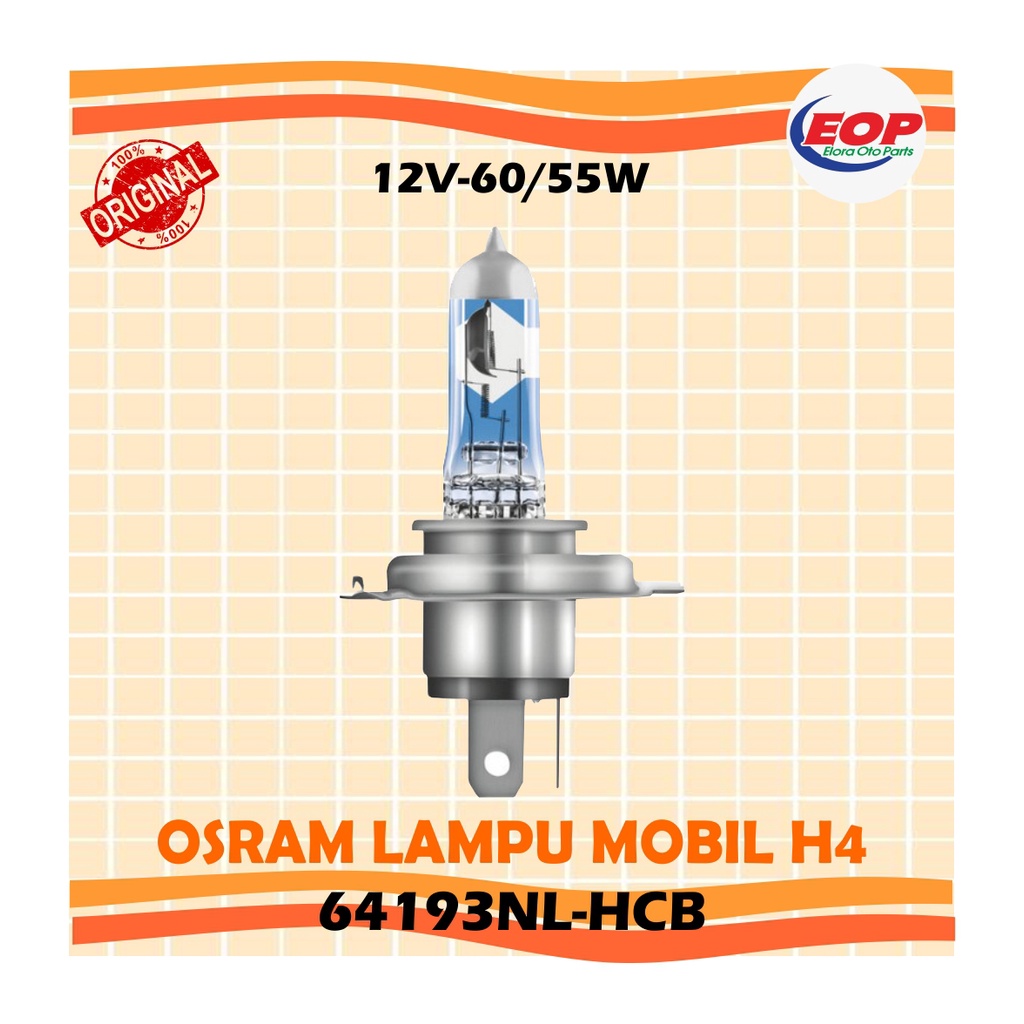 OSRAM Lampu mobil H4 NBR Laser Next Generation H4 NBL -64193NL-HCB