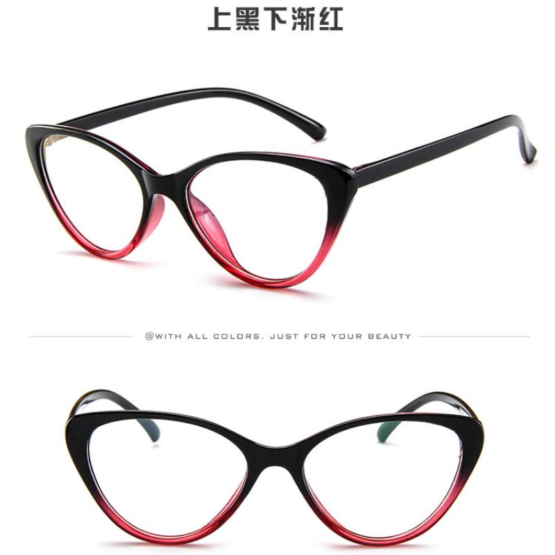 【YUZHU】COD Kacamata Fashion Retro Style Cat Eye untuk Wanita