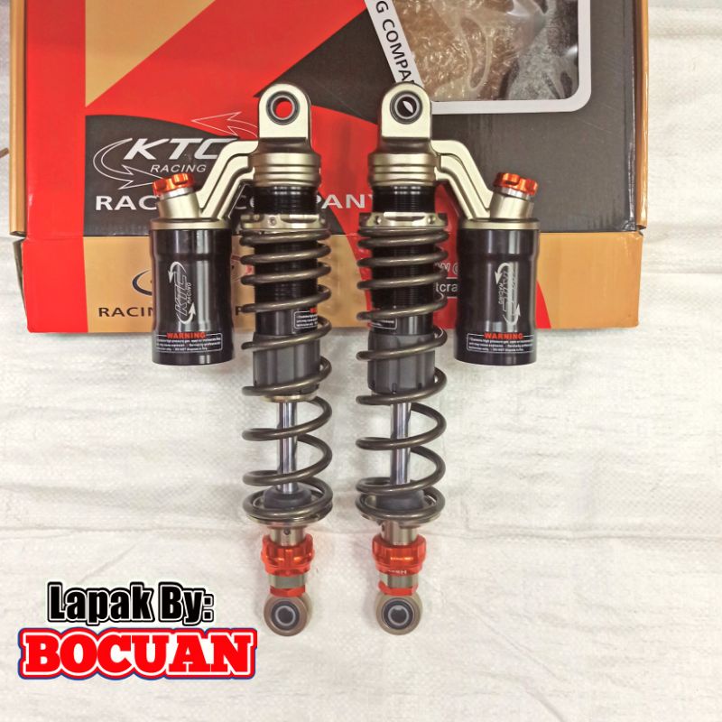 shock ktc racing extreme 320 340 rxking bebek w175 shockbreaker belakang-GREY