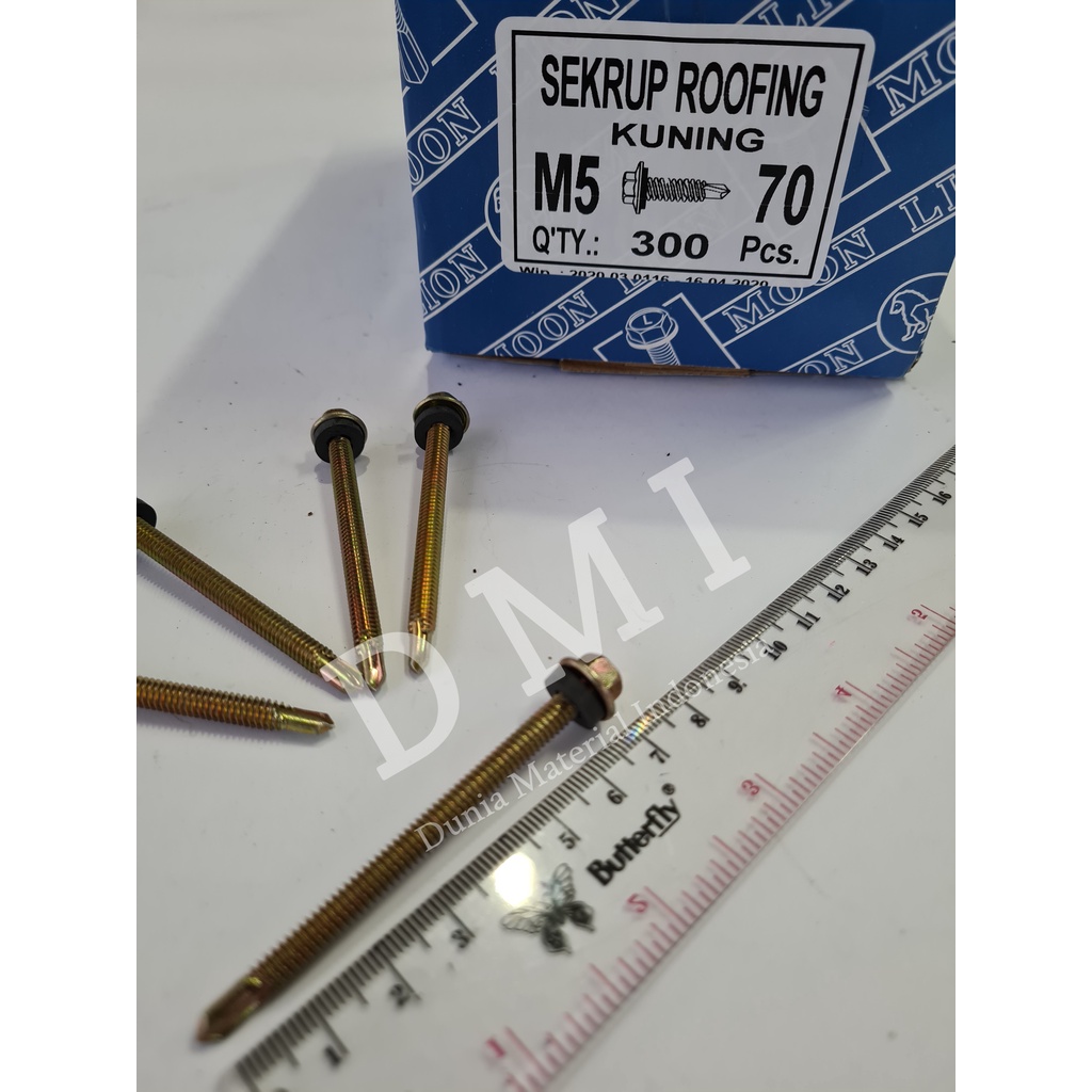 Skrup Baja Ringan LION 12x70 | Baut Roofing | Sekrup Baja Roofing