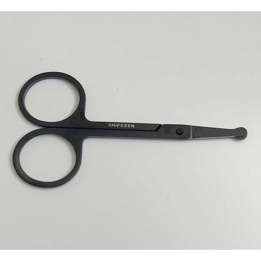 Gunting Cukur Bulu Hidung Nose Hair Scissor Stainless Steel - FS124 - 7RHXAKBK Black