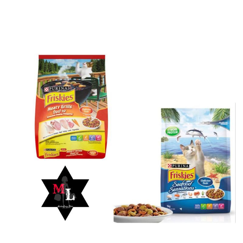 

Friskies Seafood Sensations/Meaty Grill 3kg/makana ikan/food fish/Import