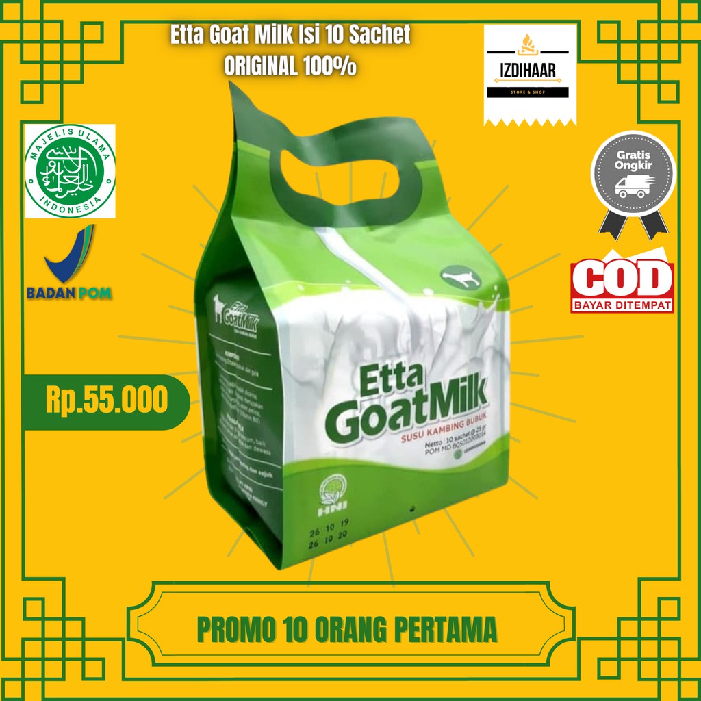 

Etta Goat Milk Isi 10 Sachet Original
