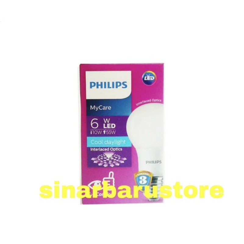 Lampu LED "Philips" Mycare 6 Watt Putih