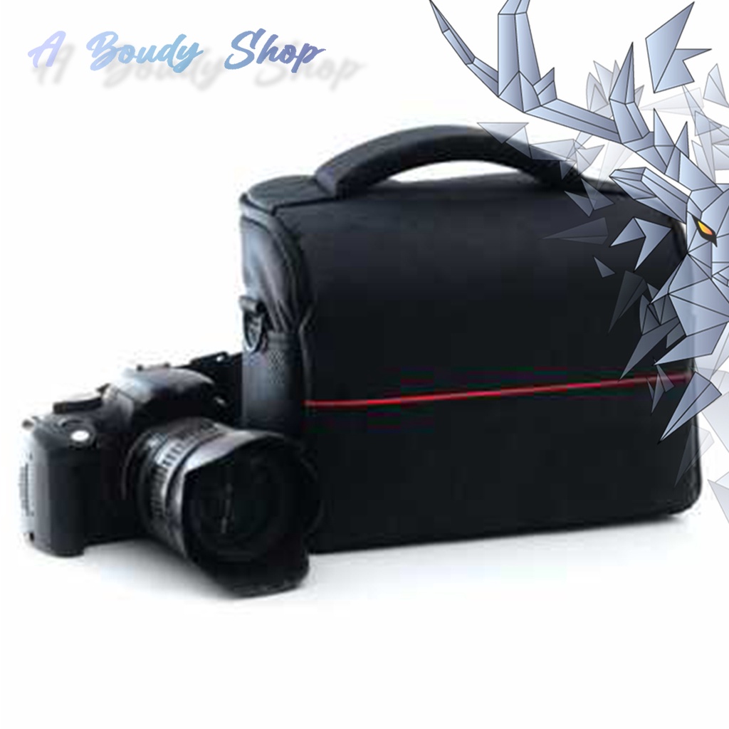 Tas Selempang Fotografer Fotografi Kamera DSLR for Canon Nikon Profesional Ada Lapisan Busa Tahan Be