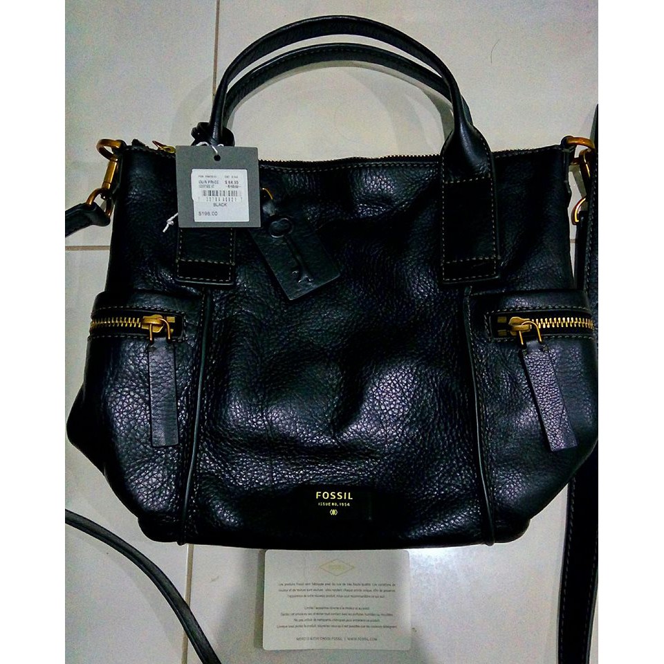 Fossil Emerson Black Medium