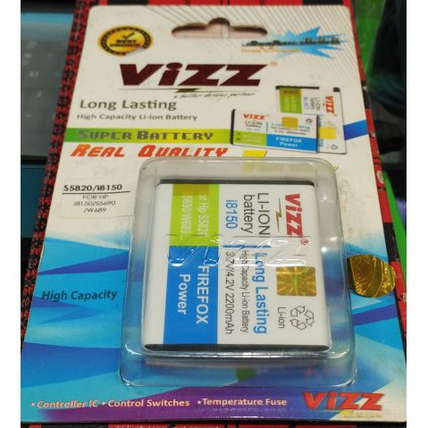 Battle battery baterai sam i8150 wonder s5820 vizz double power