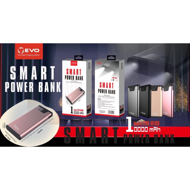 Power bank EVO M100 10.000mah  fast charging