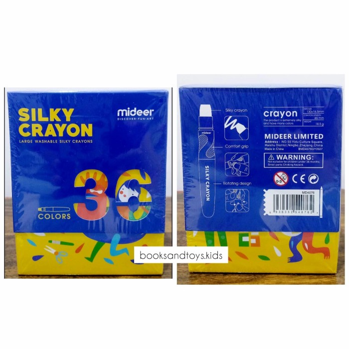 

Terlaris Mideer Silky Crayon - 36 Pcs Silky Crayon Mideer Terlaris