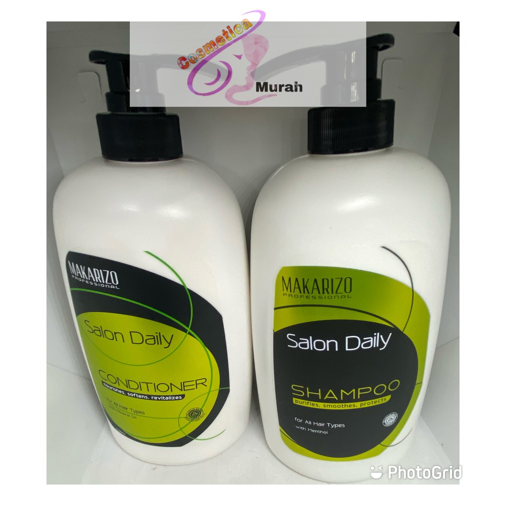 [ 950 ml / pump ] makarizo salon daily professional shampo / salon daily professional coditioner