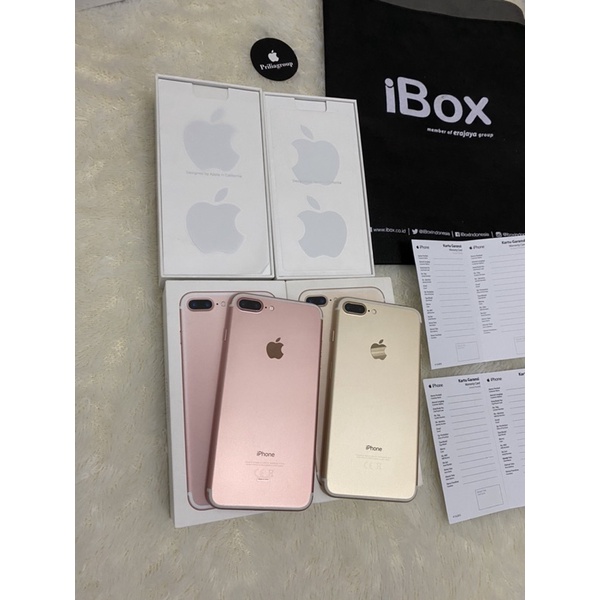 iPhone 7 Plus ibox - 32GB 128GB - Like New - JAMINAN ORI Garansi 1 TAHUN