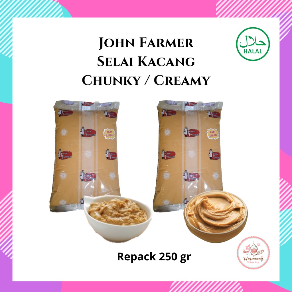 

Selai Kacang John Farmer Creamy Chunky 250gr