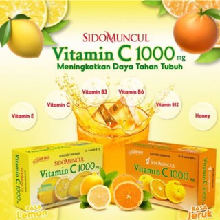 Sidomuncul Vitamin C 1000 Mg 1 Kotak Isi 6 Shopee Indonesia