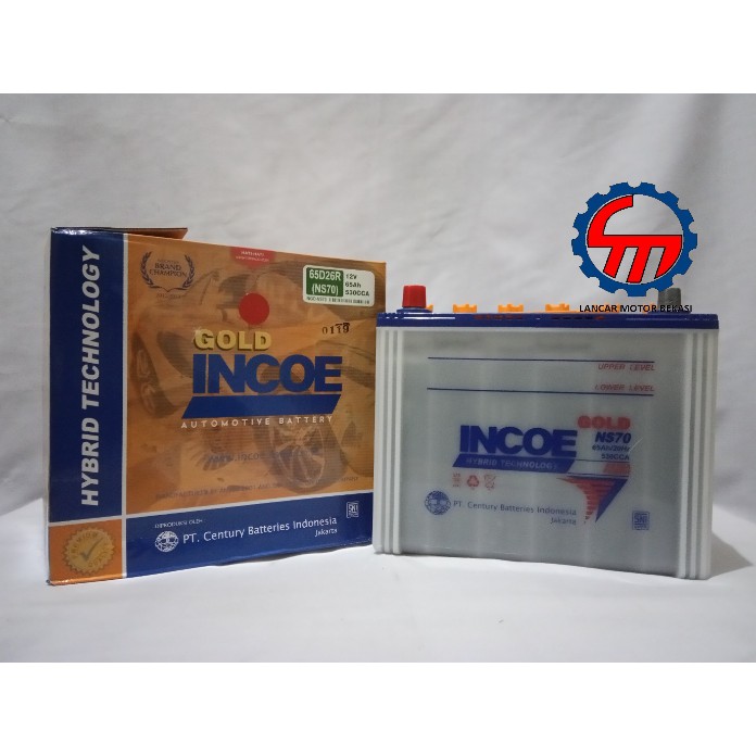 Jual Aki accu Basah Incoe Astra Gold NS70 65Ah Panther Hino Lohan