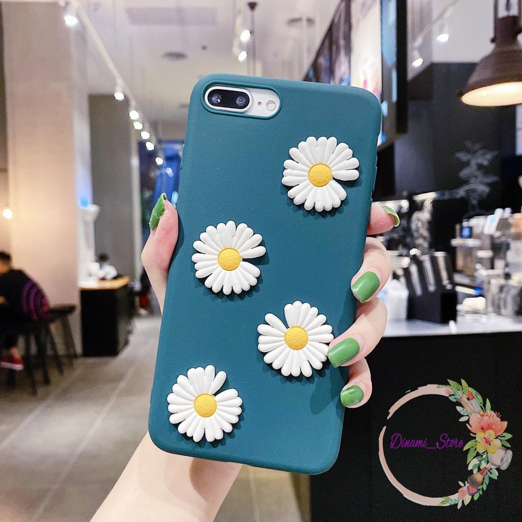 Softcase Bunga timbul Iphone 5 6 6g 6g+ 7 7g 7g+ 8 8+ Xr X Xs Xs Max Se 2020 11 Pro Pro Max DST1577