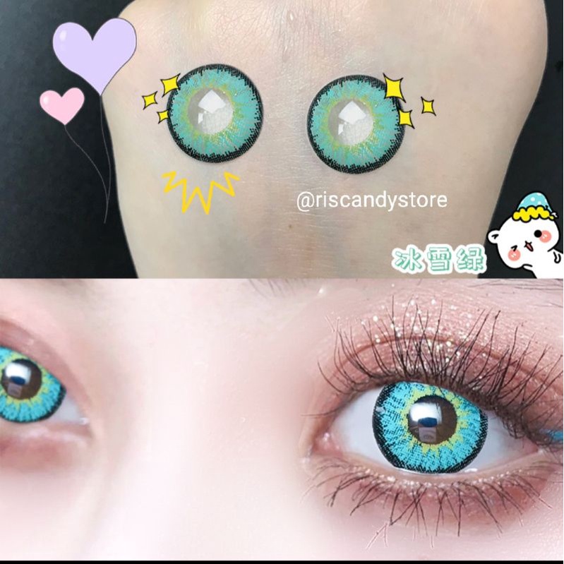 (NEW !)Lensa Kontak Cosplay (Ice Snow Series) softlens cosplay NORMAL