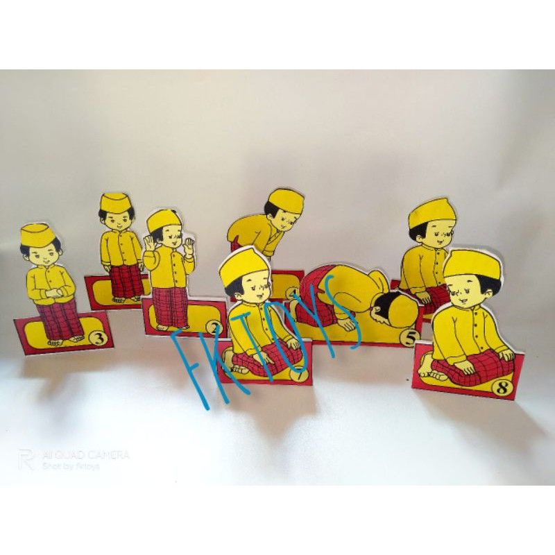 peraga wudlu dan sholat / maket berdiri