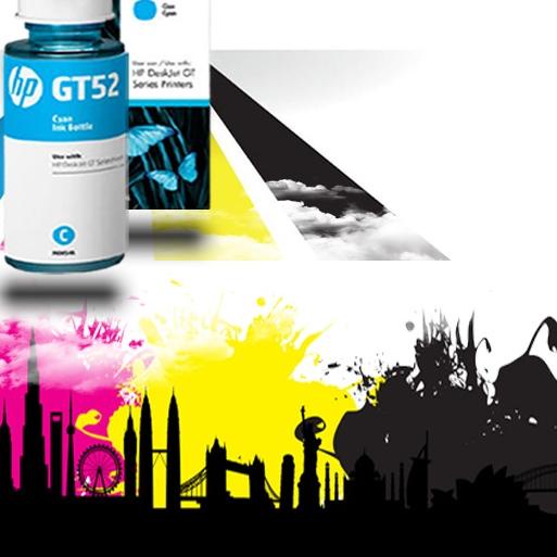 Tinta printer HP GT-51 GT-52 CYAN ink 115 310 315 410