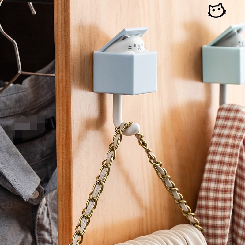 [Creative and Cute Animal Fun Hooks] [Wall Mounted No-punch Kitchen Storage Hooks] [Key &amp; Coat Storage Rack , Bathroom Towel Rack] [Home Decor Wall Hooks]