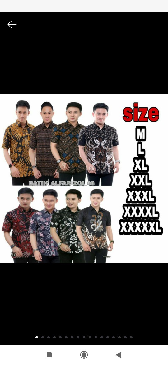 Kemeja Batik Pria Lengan Pendek Big Size Jumbo M.l.xl.xxl.3xl.4xl.5xl.6xl